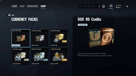 can you buy r6 credits with steam wallet